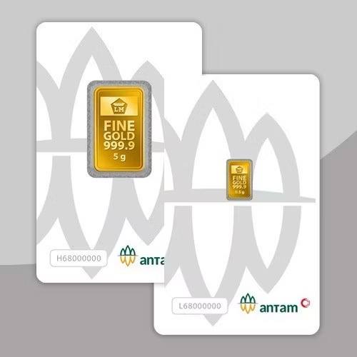 Emas Batangan - 5 gr Free 0,5 gr
